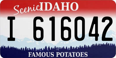 ID license plate I616042
