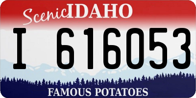 ID license plate I616053