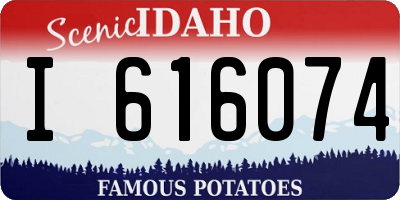 ID license plate I616074