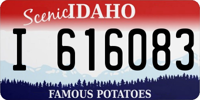 ID license plate I616083