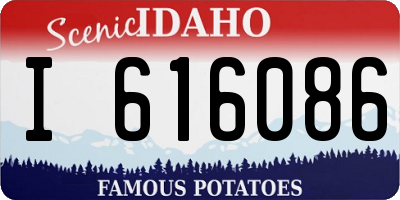 ID license plate I616086