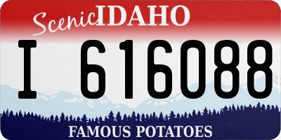 ID license plate I616088