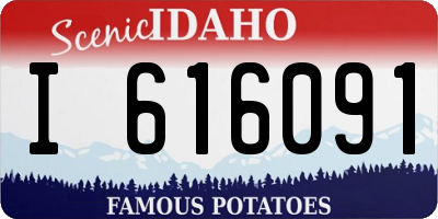 ID license plate I616091