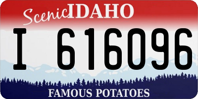 ID license plate I616096
