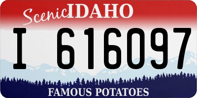 ID license plate I616097