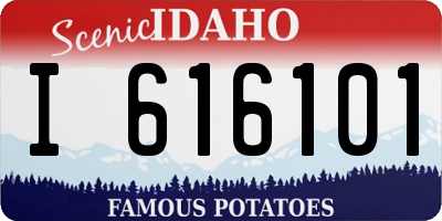 ID license plate I616101