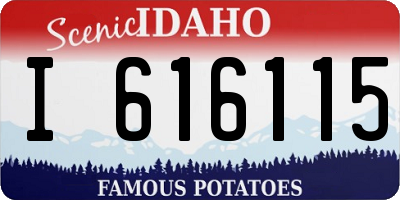 ID license plate I616115