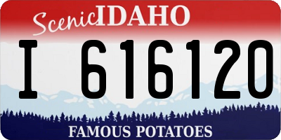 ID license plate I616120