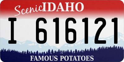 ID license plate I616121