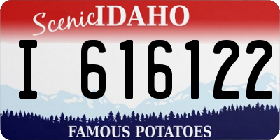 ID license plate I616122