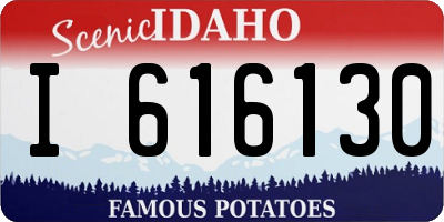 ID license plate I616130
