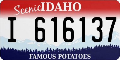 ID license plate I616137
