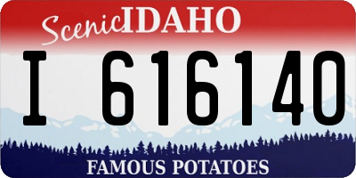 ID license plate I616140
