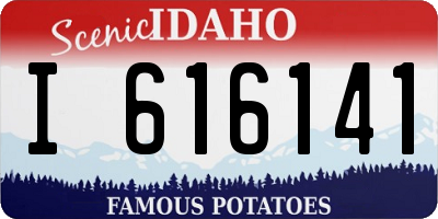 ID license plate I616141