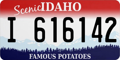 ID license plate I616142
