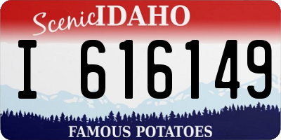 ID license plate I616149