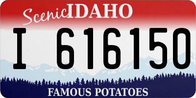ID license plate I616150