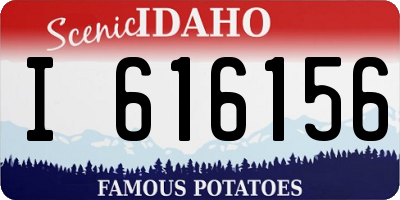 ID license plate I616156