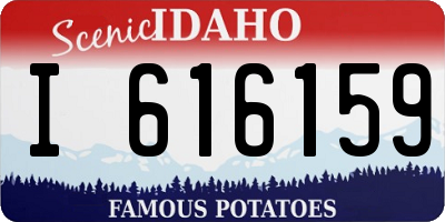ID license plate I616159
