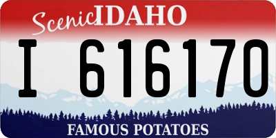 ID license plate I616170