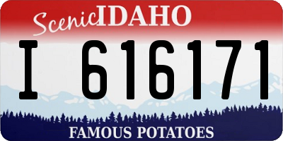 ID license plate I616171