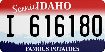 ID license plate I616180