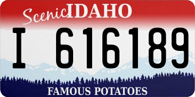 ID license plate I616189
