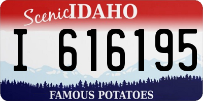 ID license plate I616195