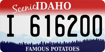 ID license plate I616200
