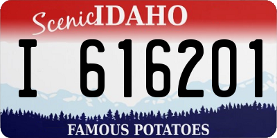 ID license plate I616201