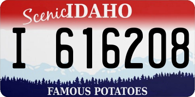 ID license plate I616208