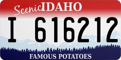 ID license plate I616212