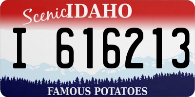 ID license plate I616213