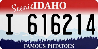ID license plate I616214