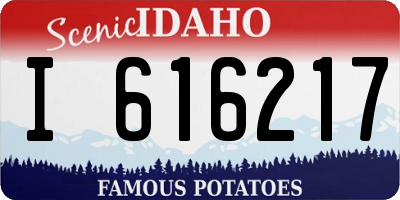ID license plate I616217