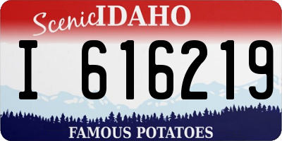 ID license plate I616219