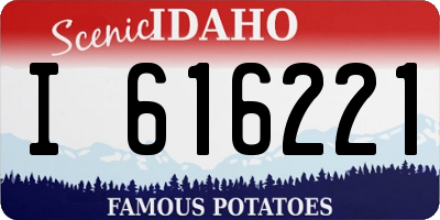 ID license plate I616221