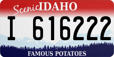 ID license plate I616222