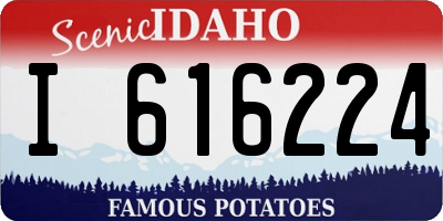 ID license plate I616224