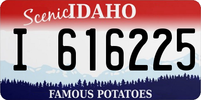 ID license plate I616225
