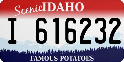 ID license plate I616232