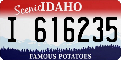 ID license plate I616235