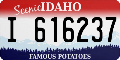 ID license plate I616237