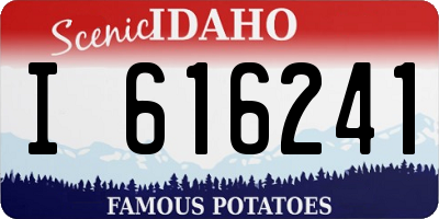 ID license plate I616241