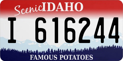 ID license plate I616244
