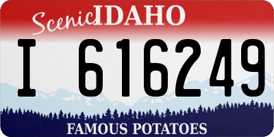 ID license plate I616249
