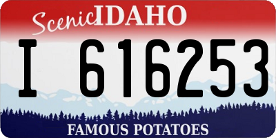 ID license plate I616253