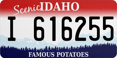 ID license plate I616255