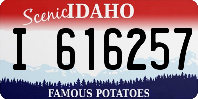 ID license plate I616257