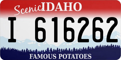 ID license plate I616262